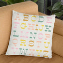 Alphabet Vi Throw Pillow By June Journal