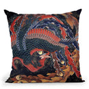 Phoenix Throw Pillow By Katsushika Hokusai