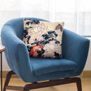 Poenies And Butterfly Throw Pillow By Katsushika Hokusai