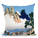 The Back Of The Fuji Throw Pillow By Katsushika Hokusai