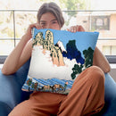 The Back Of The Fuji Throw Pillow By Katsushika Hokusai