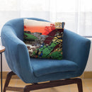 Women Returning Home Throw Pillow By Katsushika Hokusai