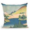 The Lake At Hakone In Sagami Province (S_sh_ Hakone Kosui) Throw Pillow By Katsushika Hokusai