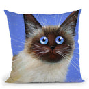 Blue Caboose Throw Pillow By Kim Huskins