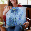 Blue Persian Throw Pillow By Kim Huskins