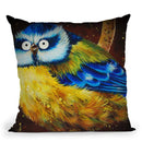 Brian The Bluetit Throw Pillow By Kim Huskins