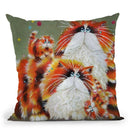 Eight More Paws Throw Pillow By Kim Huskins