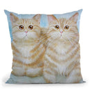 Felix & Oscar Throw Pillow By Kim Huskins