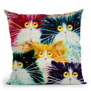 Flash Mog Multicoloured Throw Pillow By Kim Huskins