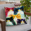 Flash Mog Multicoloured Throw Pillow By Kim Huskins