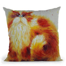 Ginger Tom Throw Pillow By Kim Huskins