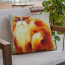 Ginger Tom Throw Pillow By Kim Huskins