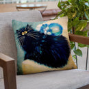 Kit Nap Throw Pillow By Kim Huskins