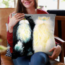 Mr And Mrs Throw Pillow By Kim Huskins