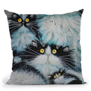 Family Of Fur Throw Pillow By Kim Huskins