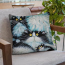 Family Of Fur Throw Pillow By Kim Huskins