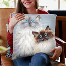Sully And Bucky Throw Pillow By Kim Huskins