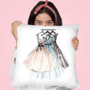 Dresses Throw Pillow By Lana Leonteva