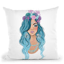 Mermaid Girl 2 Throw Pillow By Lana Leonteva