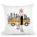 New York Throw Pillow By Lana Leonteva