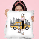 New York Throw Pillow By Lana Leonteva