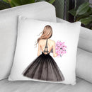 Black Natural Throw Pillow By Lana Leonteva