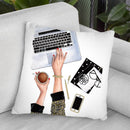 Working Place Throw Pillow By Lana Leonteva