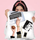Working Place Throw Pillow By Lana Leonteva