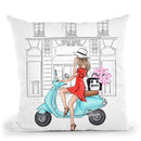 Blond Celine Bag Throw Pillow By Lana Leonteva
