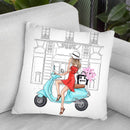 Blond Celine Bag Throw Pillow By Lana Leonteva
