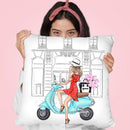 Blond Celine Bag Throw Pillow By Lana Leonteva