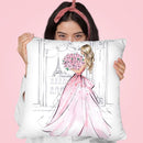 Blond Throw Pillow By Lana Leonteva