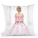 Blonde Throw Pillow By Lana Leonteva