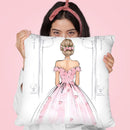 Blonde Throw Pillow By Lana Leonteva