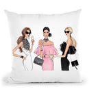 Coctail Ladies Throw Pillow By Lana Leonteva