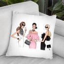Coctail Ladies Throw Pillow By Lana Leonteva