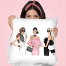 Coctail Ladies Throw Pillow By Lana Leonteva