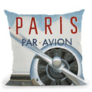 Travel By Air Iii Throw Pillow by Marco Fabiano