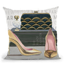Forever Fashion Iv Throw Pillow by Marco Fabiano