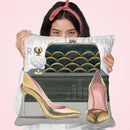 Forever Fashion Iv Throw Pillow by Marco Fabiano