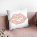 Wake Up And Make Up V Throw Pillow By Marco Fabiano