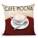 Cafe Moderne V Throw Pillow by Marco Fabiano