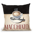 Cafe Moderne Vi Throw Pillow by Marco Fabiano