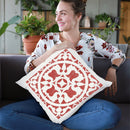Hacienda Tile I Throw Pillow By Moira Hershey