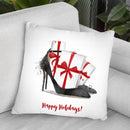 Happy Holidays Throw Pillow By Maja Tomljanovic