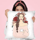 Flower Girl Throw Pillow By Maja Tomljanovic