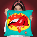 Lips Throw Pillow By Mark Ashkenazi