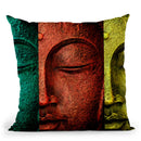 Buddha Face Throw Pillow By Mark Ashkenazi