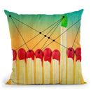 Matches I Throw Pillow By Mark Ashkenazi