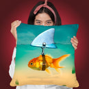 Gold Fish Throw Pillow By Mark Ashkenazi